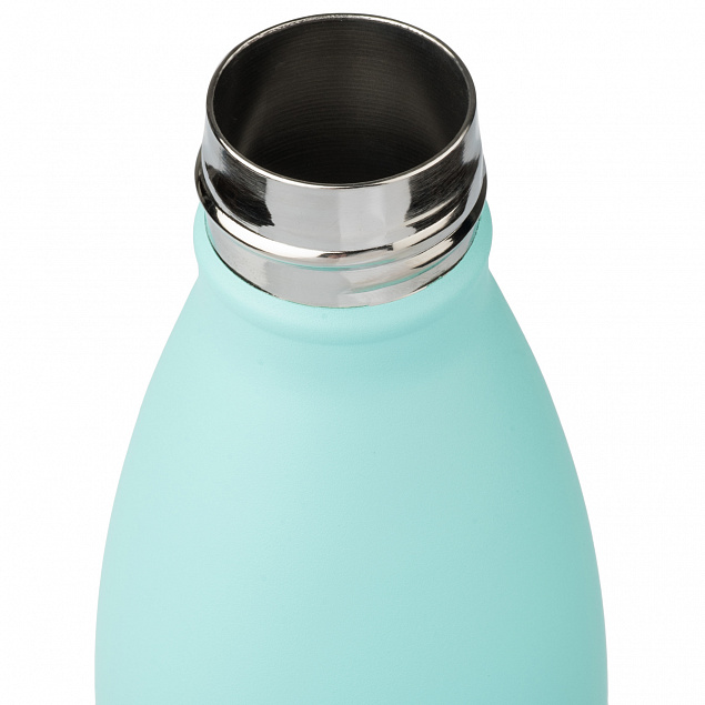 Термобутылка вакуумная герметичная, Fresco, 500 ml, аква с логотипом в Балашихе заказать по выгодной цене в кибермаркете AvroraStore