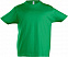 Футболка детская Imperial Kids 190, ярко-зеленая с логотипом в Балашихе заказать по выгодной цене в кибермаркете AvroraStore