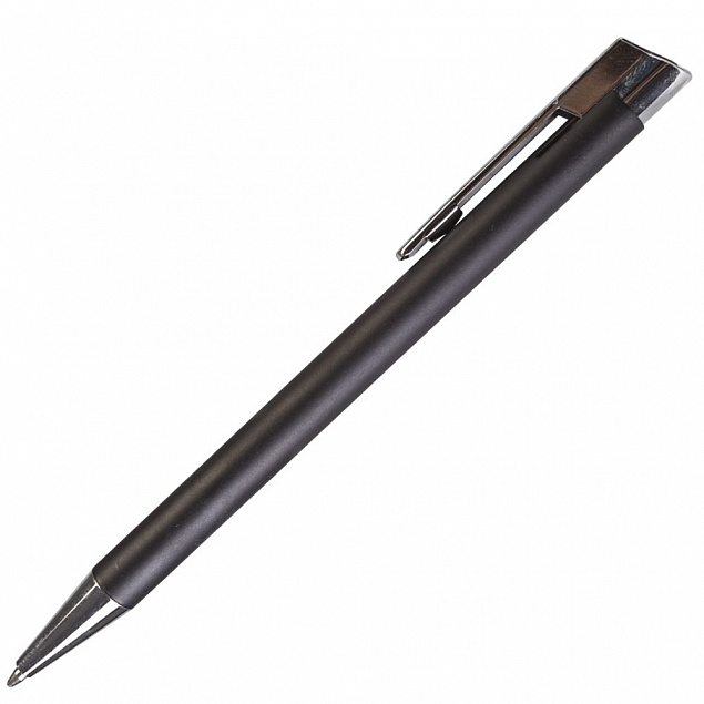 Ручка шариковая Stork, черная с логотипом в Балашихе заказать по выгодной цене в кибермаркете AvroraStore
