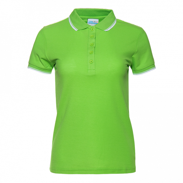 Рубашка поло Рубашка 04BK Ярко-зелёный с логотипом в Балашихе заказать по выгодной цене в кибермаркете AvroraStore