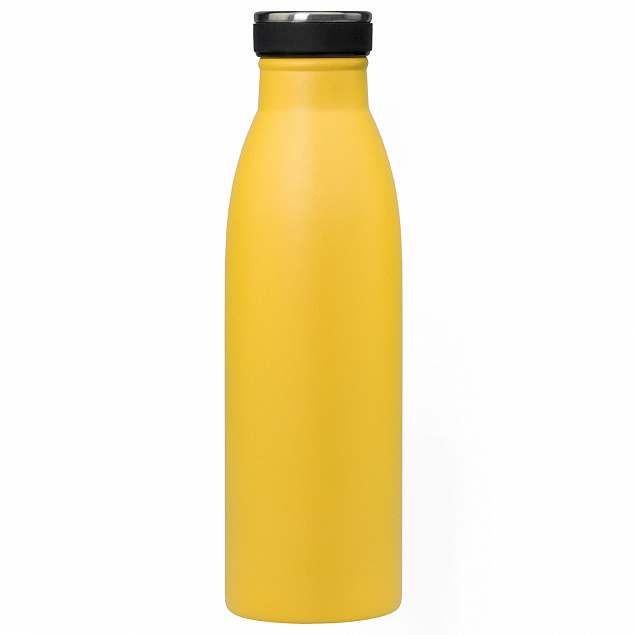 Термобутылка вакуумная герметичная, Libra, Lemoni, 500 ml, желтая с логотипом в Балашихе заказать по выгодной цене в кибермаркете AvroraStore