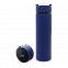 Термос Reactor софт-тач с датчиком температуры (синий) с логотипом в Балашихе заказать по выгодной цене в кибермаркете AvroraStore