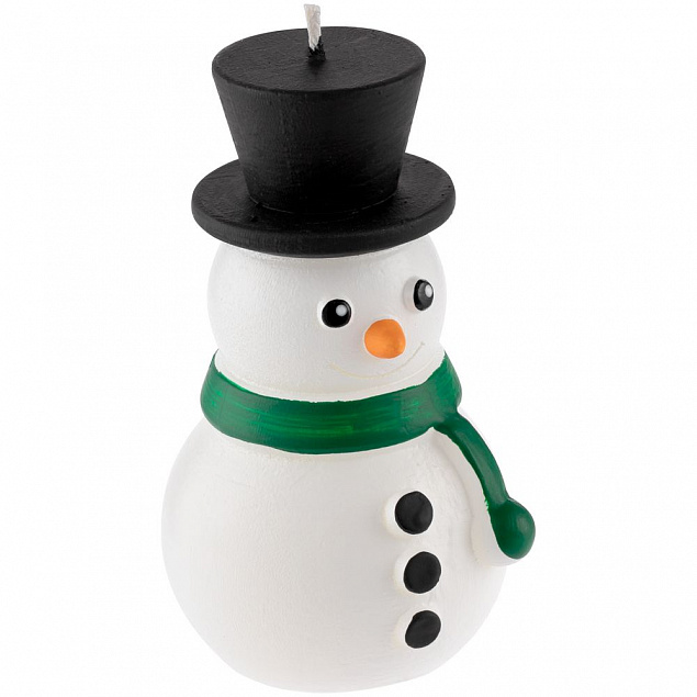 Свеча Home Lights, снеговик с логотипом в Балашихе заказать по выгодной цене в кибермаркете AvroraStore