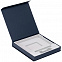 Коробка Memoria под ежедневник, аккумулятор и ручку, синяя с логотипом в Балашихе заказать по выгодной цене в кибермаркете AvroraStore