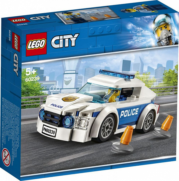 Конструктор «LEGO City. Автомобиль полицейского патруля» с логотипом в Балашихе заказать по выгодной цене в кибермаркете AvroraStore