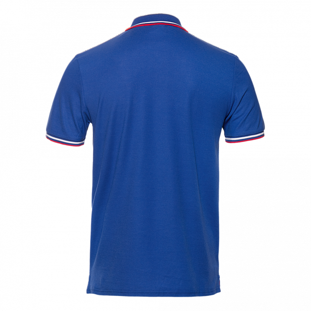 Рубашка поло Рубашка мужская 04RUS Синий с логотипом в Балашихе заказать по выгодной цене в кибермаркете AvroraStore