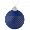 Елочный шар Queen, 10 см, синий с логотипом в Балашихе заказать по выгодной цене в кибермаркете AvroraStore