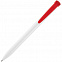 Ручка шариковая Favorite, белая с красным с логотипом в Балашихе заказать по выгодной цене в кибермаркете AvroraStore
