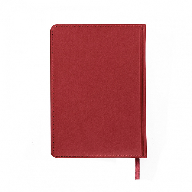 Ежедневник недатированный Campbell, А5,  красный, белый блок с логотипом в Балашихе заказать по выгодной цене в кибермаркете AvroraStore
