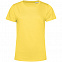 Футболка женская E150 Organic, желтая с логотипом в Балашихе заказать по выгодной цене в кибермаркете AvroraStore