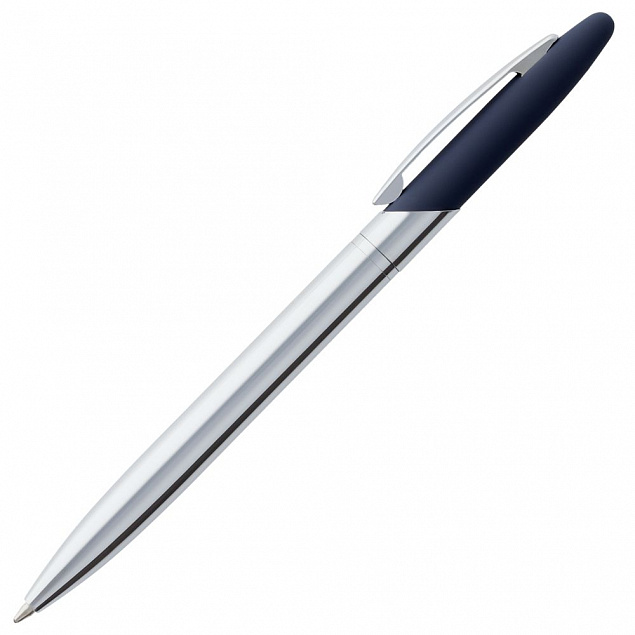 Ручка шариковая Dagger Soft Touch, синяя с логотипом в Балашихе заказать по выгодной цене в кибермаркете AvroraStore
