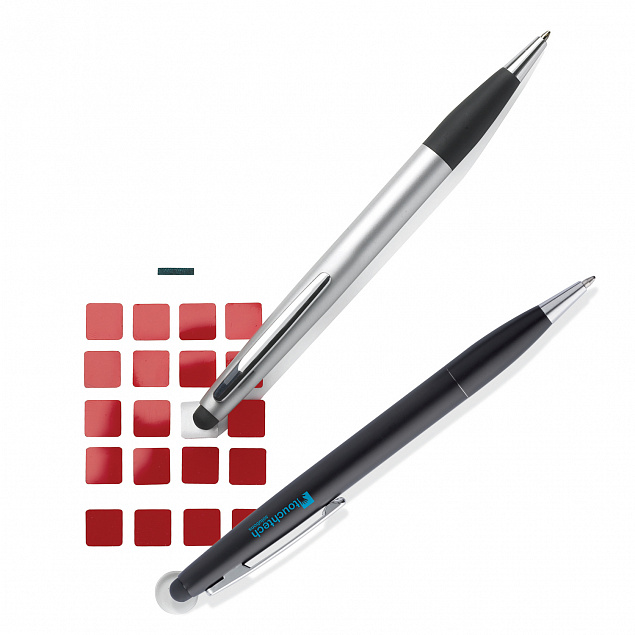 Ручка-стилус Touch 2 в 1, черный с логотипом в Балашихе заказать по выгодной цене в кибермаркете AvroraStore