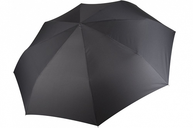 Зонт складной Fiber, черный с логотипом в Балашихе заказать по выгодной цене в кибермаркете AvroraStore