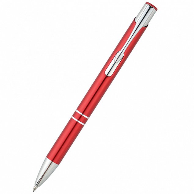 Ручка металлическая Holly - Красный PP с логотипом в Балашихе заказать по выгодной цене в кибермаркете AvroraStore