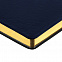 Ежедневник Nebraska Flex, недатированный, синий с золотистым с логотипом в Балашихе заказать по выгодной цене в кибермаркете AvroraStore
