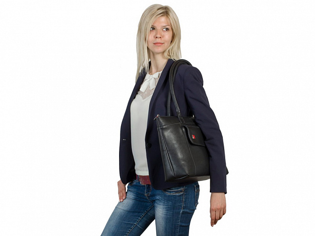 Стильная женская сумка для ноутбуков до 15.6” с логотипом в Балашихе заказать по выгодной цене в кибермаркете AvroraStore