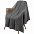 Плед Shirr, серый меланж с логотипом в Балашихе заказать по выгодной цене в кибермаркете AvroraStore