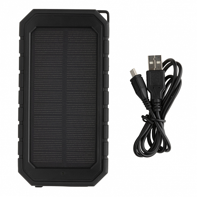 Внешний аккумулятор с солнечной панелью и функцией беспроводной зарядки, 10000 мАч, 10 Вт с логотипом в Балашихе заказать по выгодной цене в кибермаркете AvroraStore
