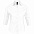 Рубашка женская с рукавом 3/4 EFFECT 140, белая с логотипом в Балашихе заказать по выгодной цене в кибермаркете AvroraStore