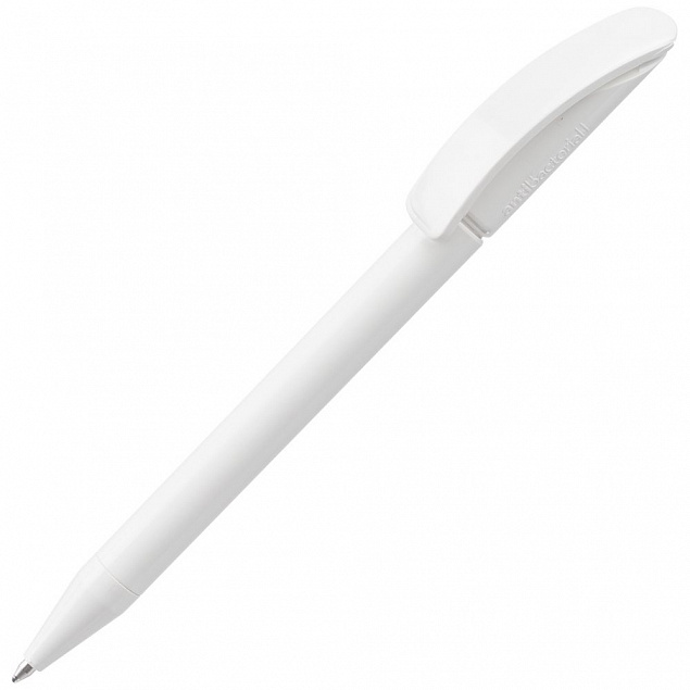 Ручка шариковая Prodir DS3 TPP Antibacterial, белая с логотипом в Балашихе заказать по выгодной цене в кибермаркете AvroraStore