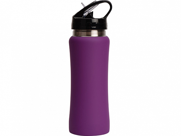 Бутылка спортивная Коста-Рика 600мл, фиолетовый с логотипом в Балашихе заказать по выгодной цене в кибермаркете AvroraStore