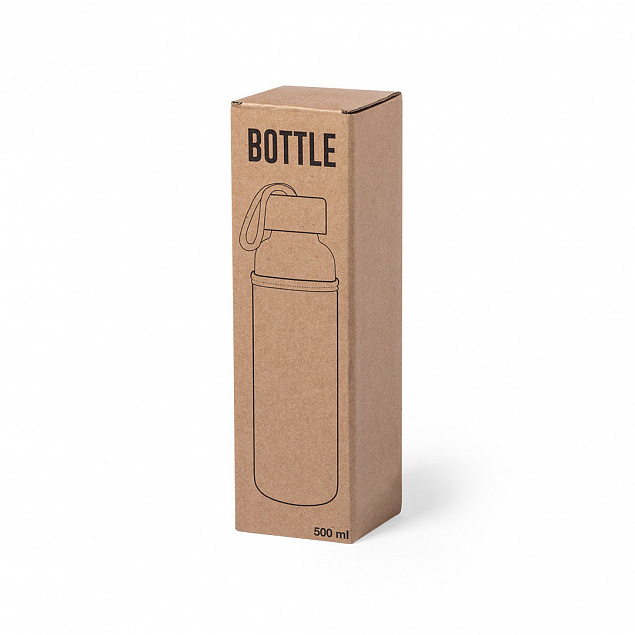 Бутылка для воды KASFOL, стекло, бамбук, 500 мл с логотипом в Балашихе заказать по выгодной цене в кибермаркете AvroraStore