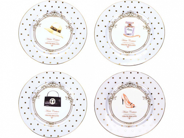 Набор  десертных тарелок «Женский каприз» с логотипом в Балашихе заказать по выгодной цене в кибермаркете AvroraStore