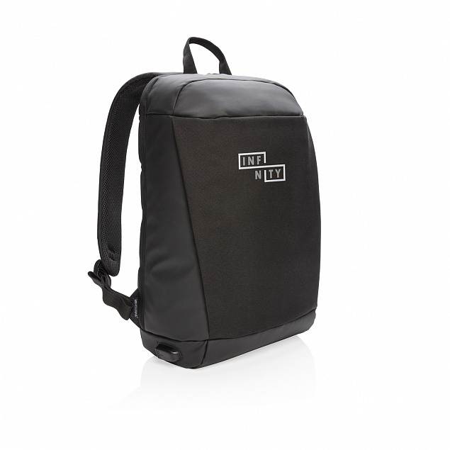 Антикражный рюкзак Madrid с разъемом USB и защитой RFID с логотипом в Балашихе заказать по выгодной цене в кибермаркете AvroraStore