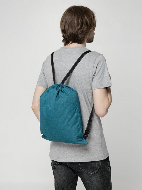 Рюкзак-мешок Melango, темно-синий с логотипом в Балашихе заказать по выгодной цене в кибермаркете AvroraStore