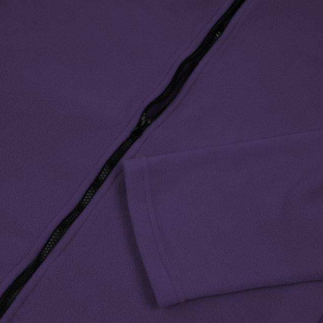 Куртка флисовая унисекс Manakin, фиолетовая с логотипом в Балашихе заказать по выгодной цене в кибермаркете AvroraStore