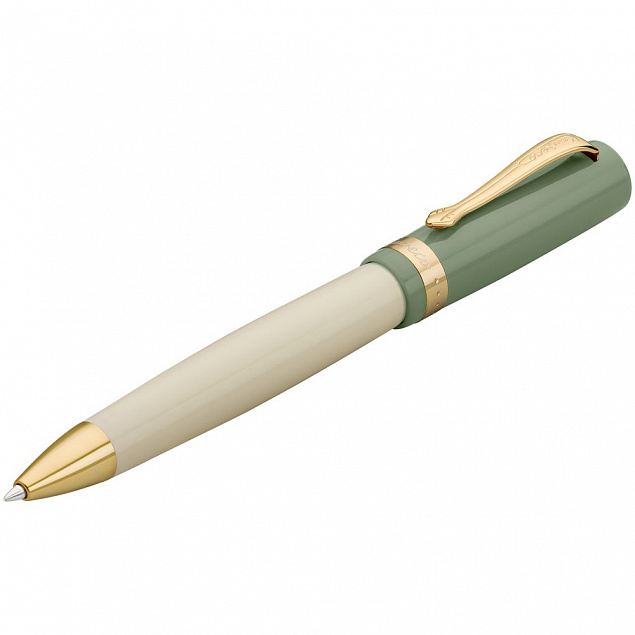 Ручка шариковая Student 60's Swing, зеленая с логотипом в Балашихе заказать по выгодной цене в кибермаркете AvroraStore