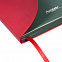 Ежедневник недатированный, Portobello Trend, Sky new, 140х210, 256стр, красный, срез зеленый с логотипом в Балашихе заказать по выгодной цене в кибермаркете AvroraStore