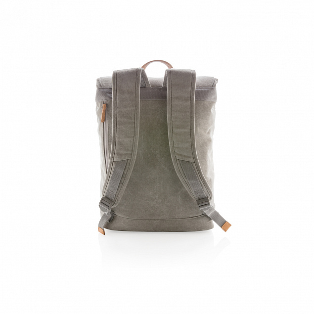 Рюкзак для ноутбука Canvas, серый с логотипом в Балашихе заказать по выгодной цене в кибермаркете AvroraStore