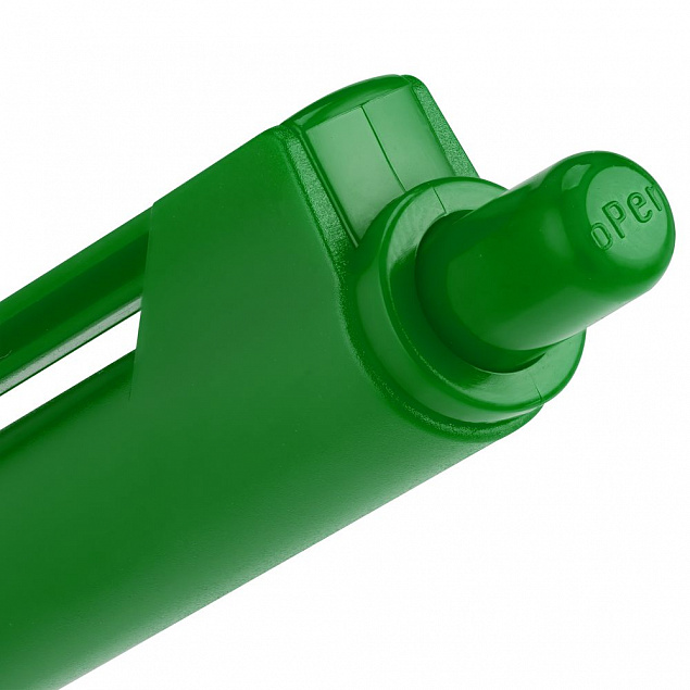 Ручка шариковая Hint, зеленая с логотипом в Балашихе заказать по выгодной цене в кибермаркете AvroraStore