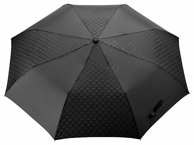 Зонт-полуавтомат складной Marvy с проявляющимся рисунком, черный с логотипом в Балашихе заказать по выгодной цене в кибермаркете AvroraStore