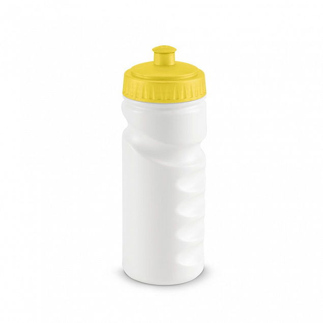 Бутылка для велосипеда Lowry, белая с желтым с логотипом в Балашихе заказать по выгодной цене в кибермаркете AvroraStore