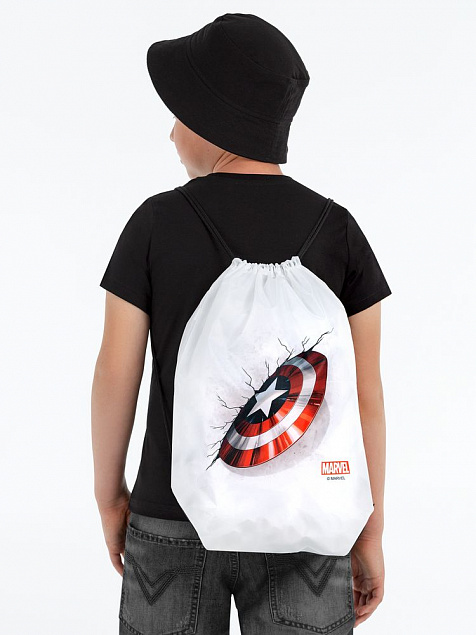 Рюкзак «Щит Капитана Америки», белый с логотипом в Балашихе заказать по выгодной цене в кибермаркете AvroraStore