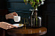 Кофейная пара Mansion Select, белая с золотистой отводкой с логотипом в Балашихе заказать по выгодной цене в кибермаркете AvroraStore