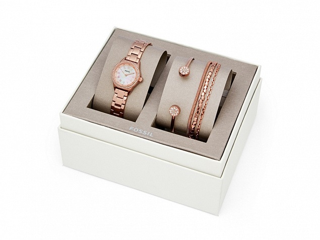 Подарочный набор: часы наручные женские, 4 браслета с логотипом в Балашихе заказать по выгодной цене в кибермаркете AvroraStore