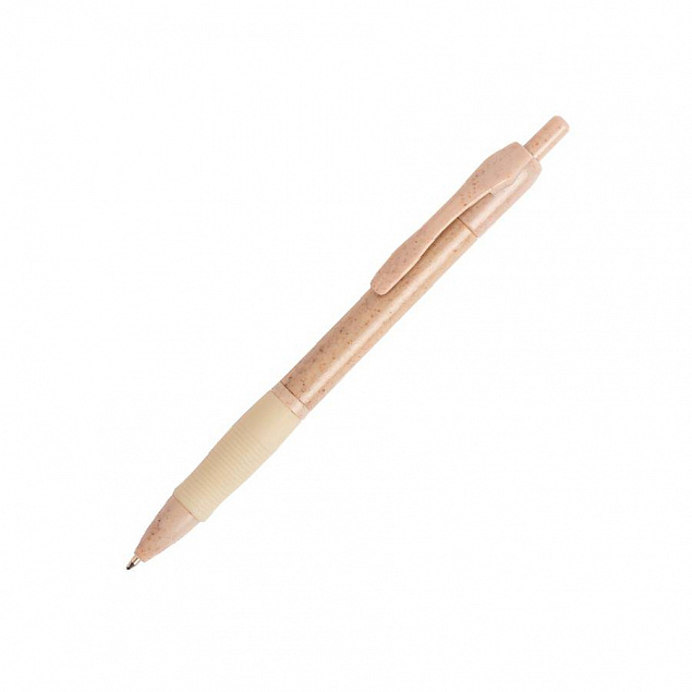 Ручка шариковая ROSDY, пластик с пшеничным волокном, бежевый с логотипом в Балашихе заказать по выгодной цене в кибермаркете AvroraStore