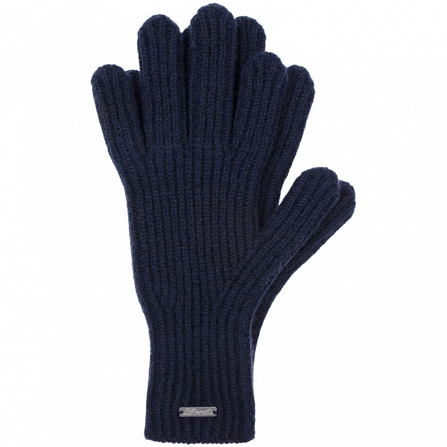 Перчатки Bernard, темно-синие с логотипом в Балашихе заказать по выгодной цене в кибермаркете AvroraStore