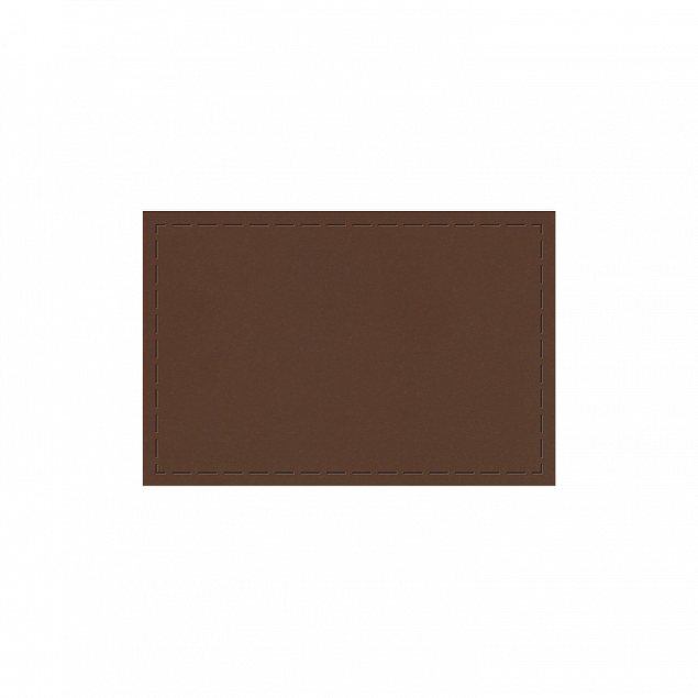 Шеврон для пледа, Velvet 121, темно-коричневый с логотипом в Балашихе заказать по выгодной цене в кибермаркете AvroraStore