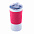 Термокружка вакуумная 'Funny" белая, красная, силикон с логотипом в Балашихе заказать по выгодной цене в кибермаркете AvroraStore