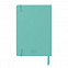 Ежедневник недатированный Shady, А5,  мятный, кремовый блок, зеленый обрез с логотипом в Балашихе заказать по выгодной цене в кибермаркете AvroraStore