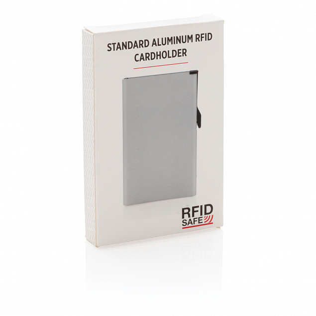 Алюминиевый картхолдер Standard с RFID с логотипом в Балашихе заказать по выгодной цене в кибермаркете AvroraStore