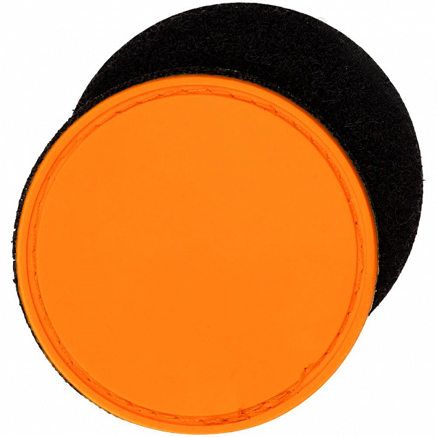 Лейбл из ПВХ с липучкой Menteqo Round, оранжевый неон с логотипом в Балашихе заказать по выгодной цене в кибермаркете AvroraStore