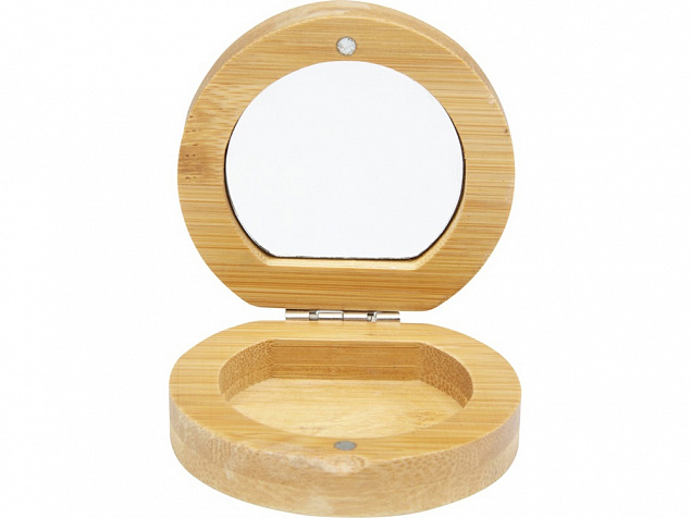 Карманное зеркало в бамбуковой раме Afrodit, natural с логотипом в Балашихе заказать по выгодной цене в кибермаркете AvroraStore