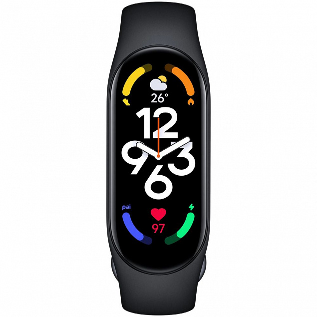 Фитнес браслет Mi Smart Band 7, черный с логотипом в Балашихе заказать по выгодной цене в кибермаркете AvroraStore