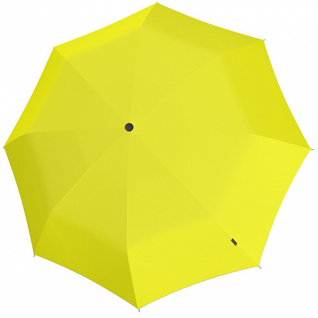 Складной зонт U.090, желтый с логотипом в Балашихе заказать по выгодной цене в кибермаркете AvroraStore