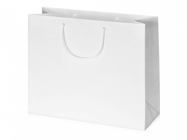 Пакет подарочный Imilit XL, белый с логотипом в Балашихе заказать по выгодной цене в кибермаркете AvroraStore